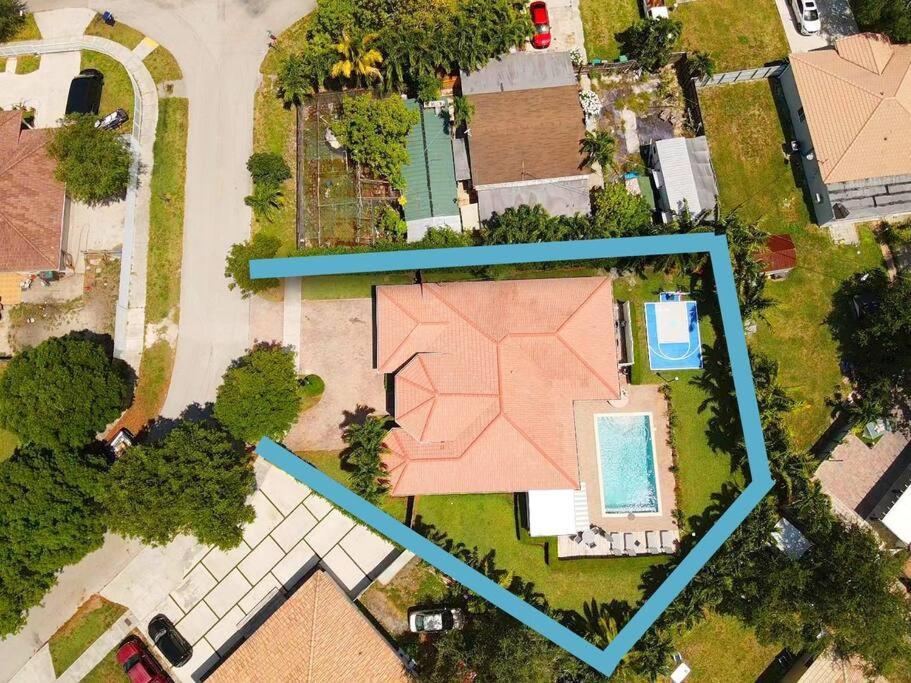 Miami 5Br Villa W Heated Pool, Games & Bbq L01 Cutler Bay Eksteriør billede