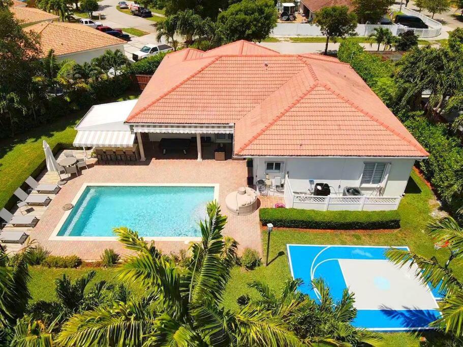 Miami 5Br Villa W Heated Pool, Games & Bbq L01 Cutler Bay Eksteriør billede